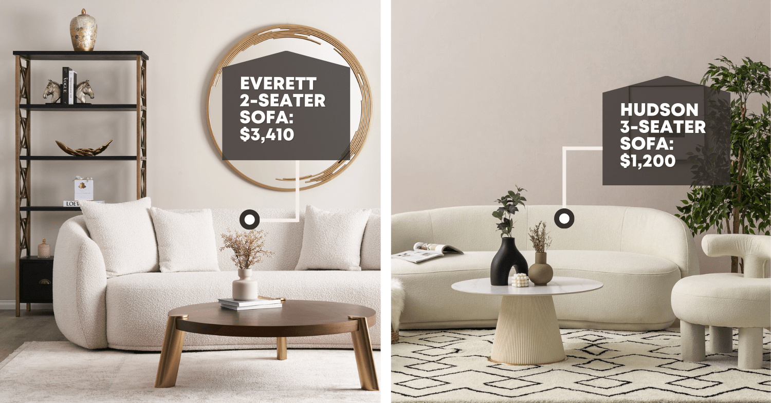 we love a designer dupe and these coffee table decor pieces did not di