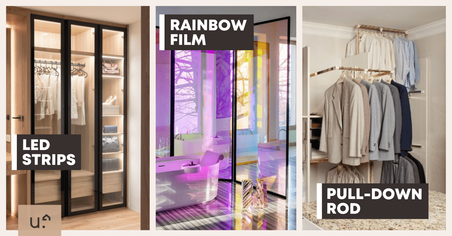 Rolling Clothing Rack with Wooden Shelf \u0026 1 Removable Hanging Rail -  Mahogany, image size:1500x785