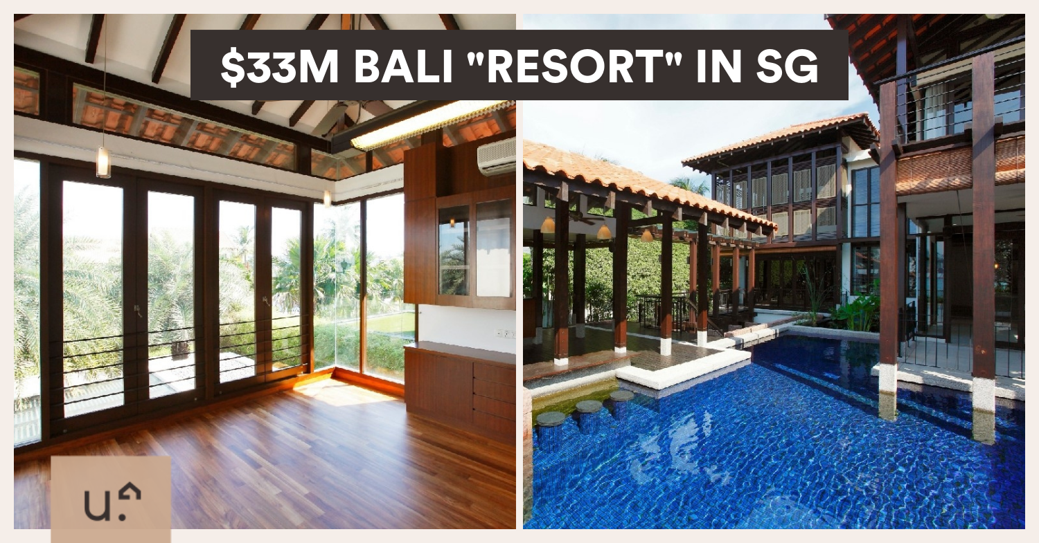 This $33M Sentosa Cove Bungalow Looks Like A Balinese Resort