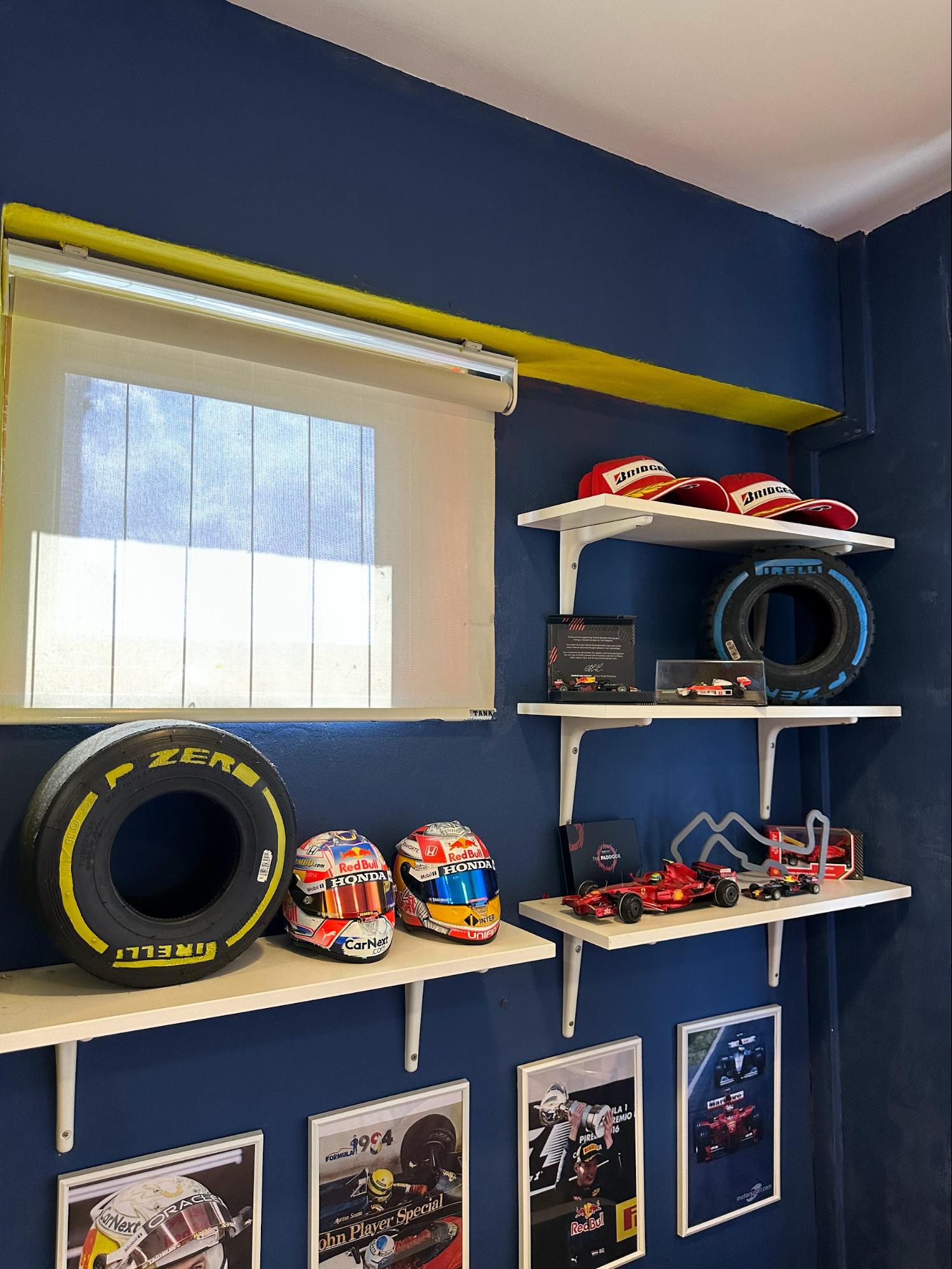 This Singaporean DIY His Bedroom Into An F1 Haven