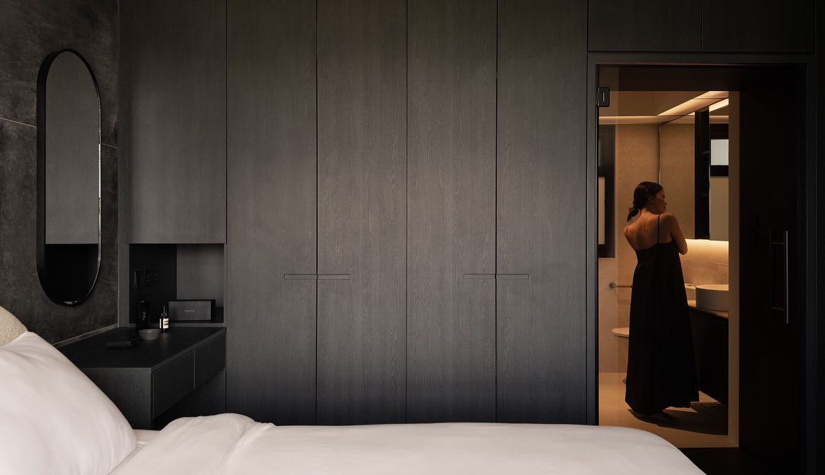 Raw Concrete \u0026 Black Make This $90K BTO Reno A Study In Modern Brutalist  Design, image size:1179x679