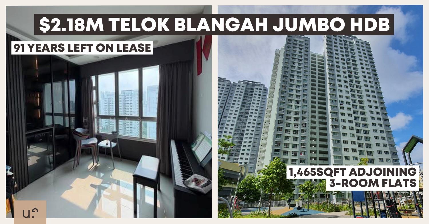 HDB examine les apparts jumbo après un bien à 2,18 millions à Telok Blangah